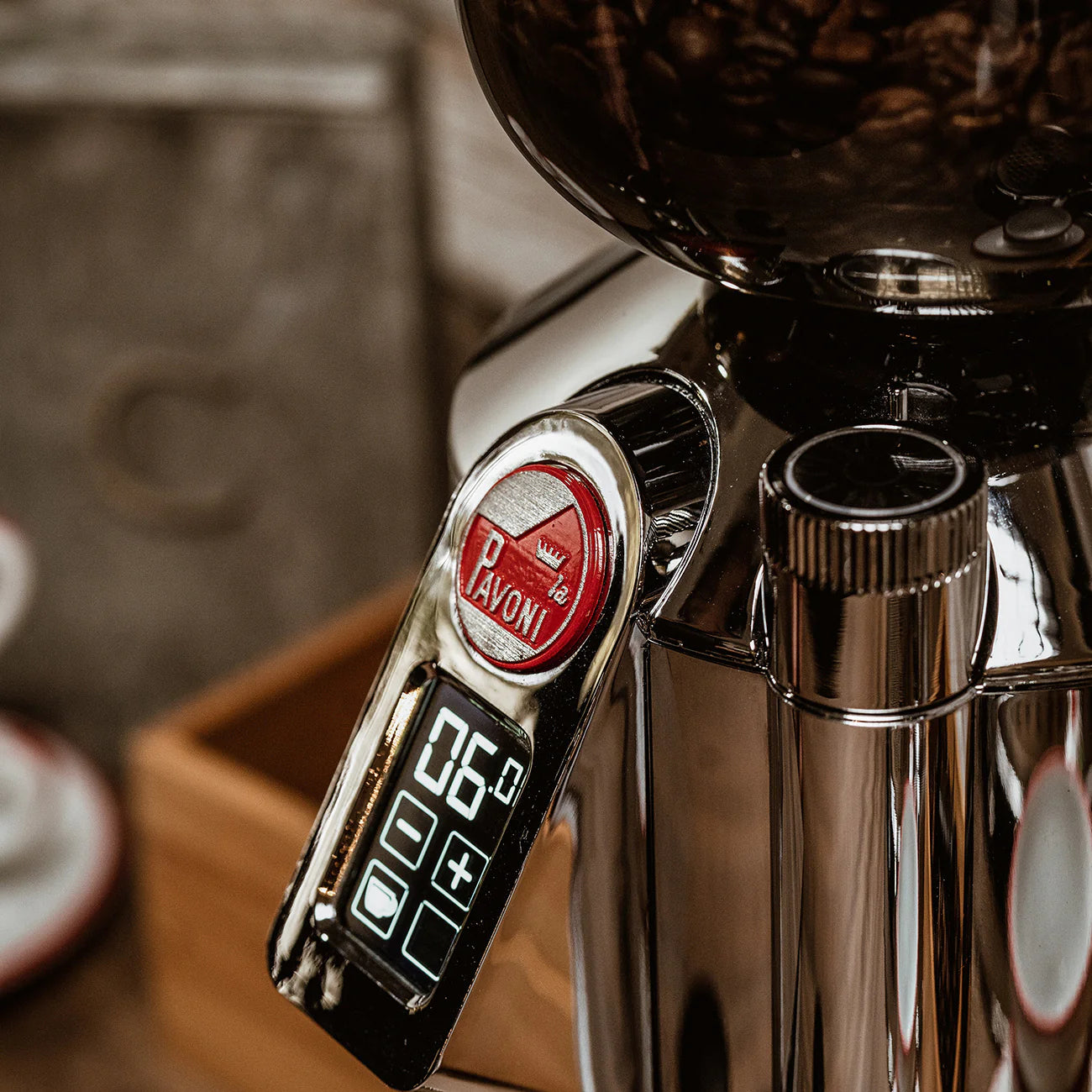 La Pavoni Cilindro Coffee Grinder – Stainless Steel