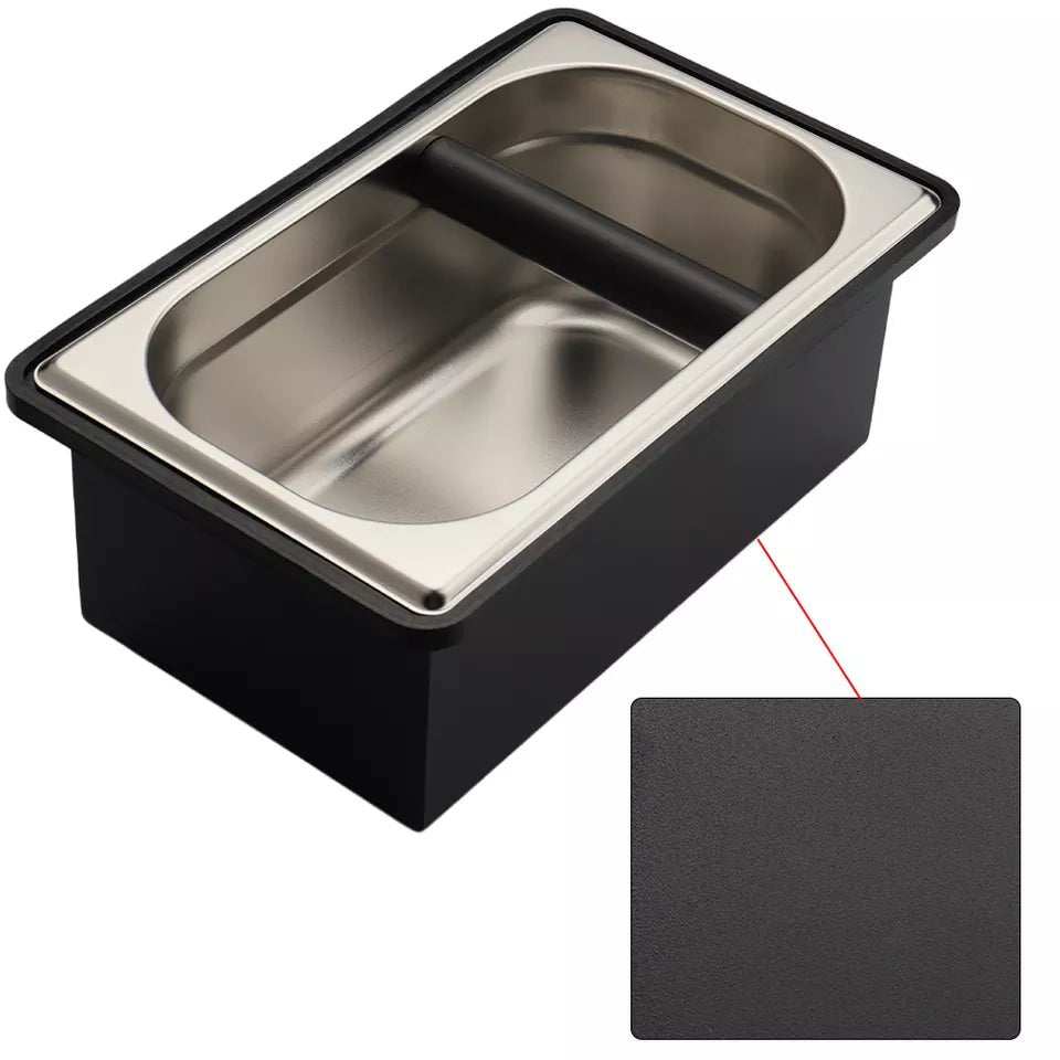Duokon Tiroir de boîte Boîte à café Knock Box Tiroir en acier inoxydable Poubelle pour café Duokon Tiroir de boîte Boîte à café Knock Box Tiroir en acier inoxydable Poubelle pour café
