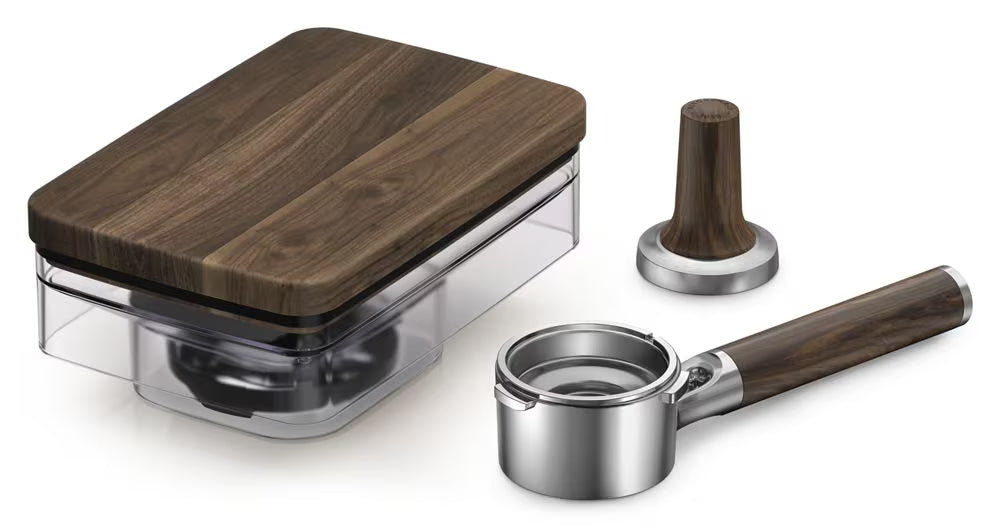 Kit d'accessoires pour machine à expresso KitchenAid en bois de noyer