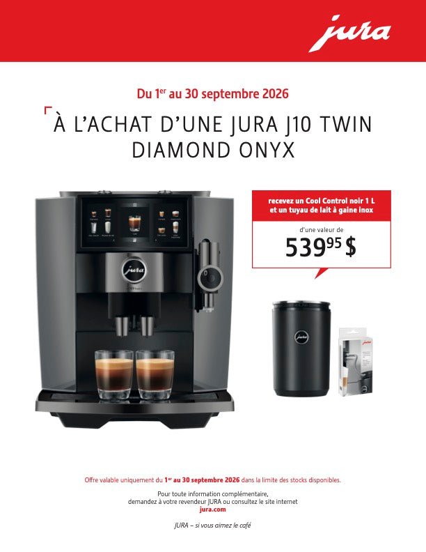 JURA J10 Twin Automatic Coffee Machine - Café Liégeois Canada Inc.