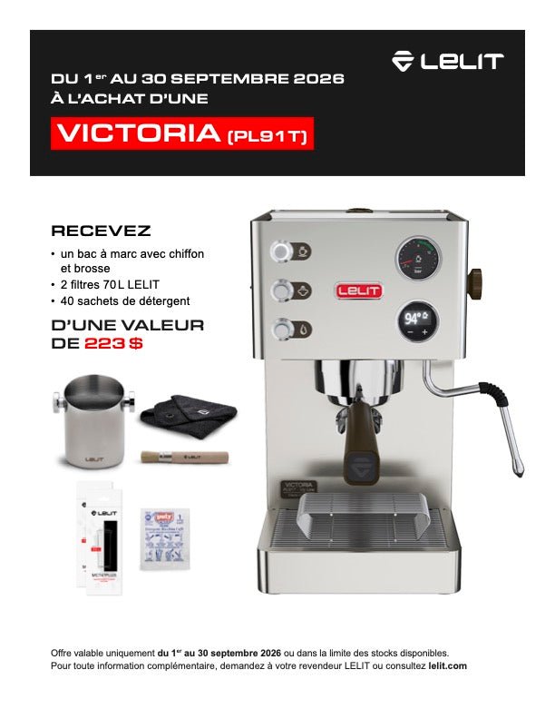 Lelit - Victoria (LEPL91T) - Café Liégeois Canada Inc.