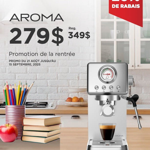 Bellucci Aroma Semi-Automatic Espresso Machine Café Liégeois