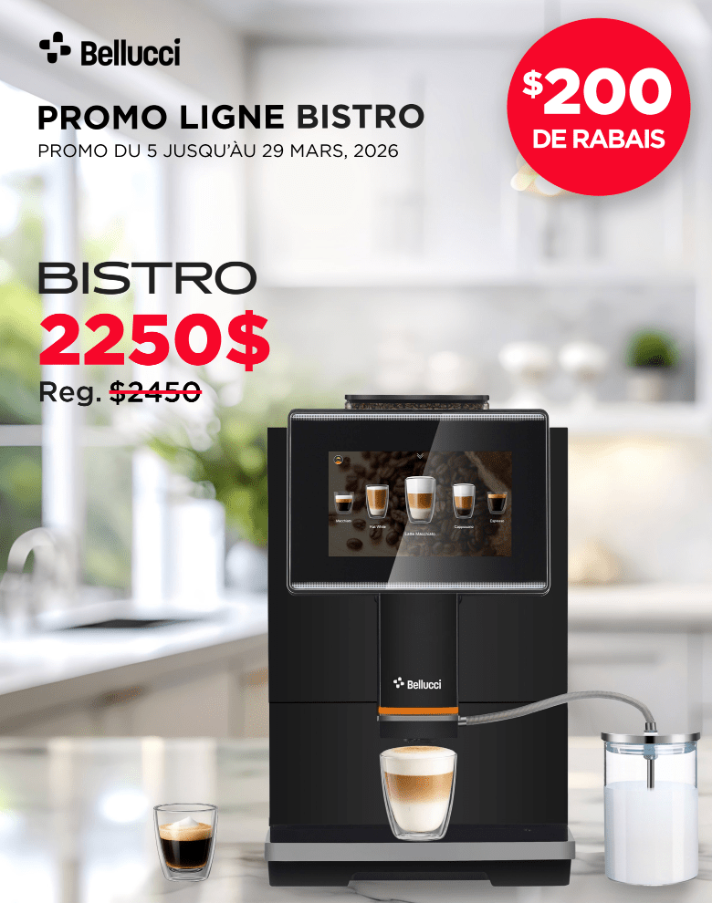 Bellucci - Bistro Automatic Espresso Machine - Café Liégeois Canada Inc.