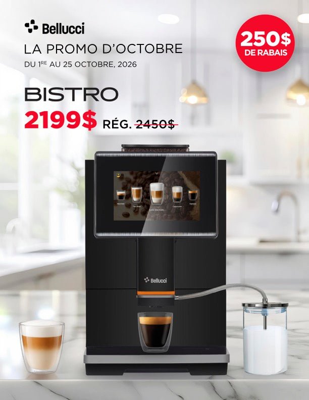 Bellucci - Bistro Automatic Espresso Machine - Café Liégeois Canada Inc.