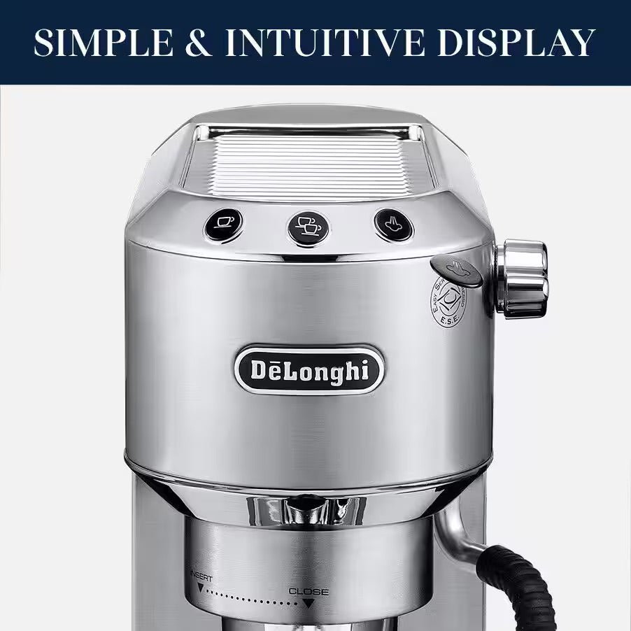 De’Longhi - Dedica Arte (EC885M) – Compact Manual Espresso Machine - Café Liégeois