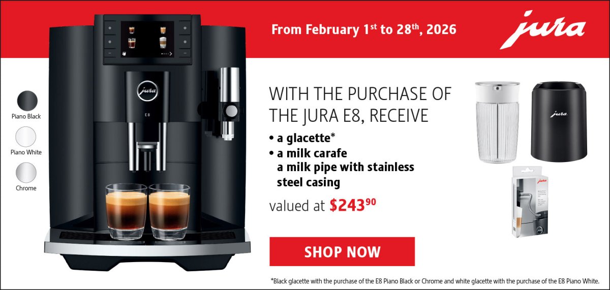 Jura - E8 + free $140 gift card - Café Liégeois Canada Inc.