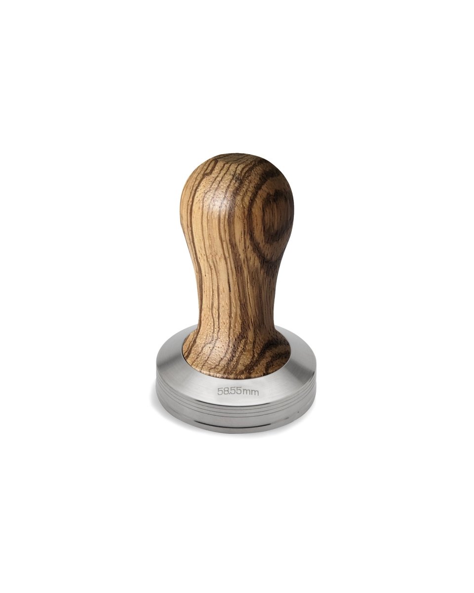 Lelit - Tamper 58mm Stainless Steel and Zebra Wood - Café Liégeois