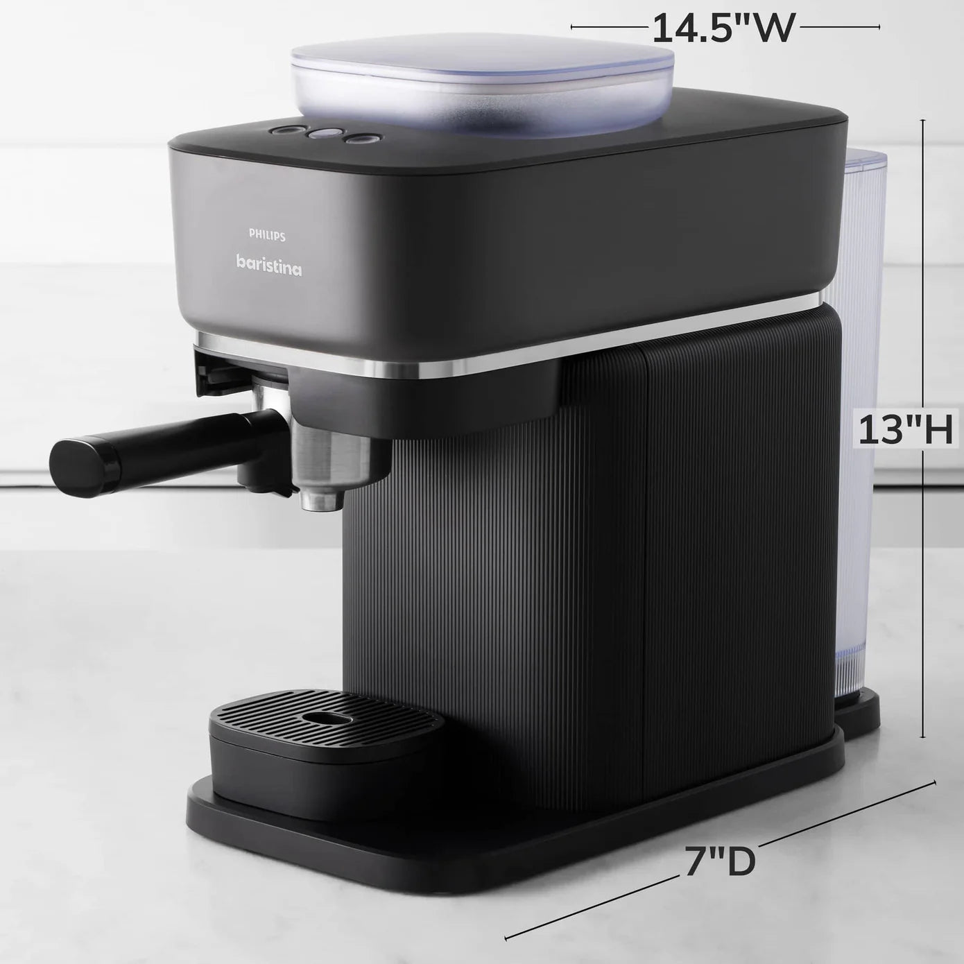 Philips Baristina Semi-Automatic Espresso Machine - Combo With Frother