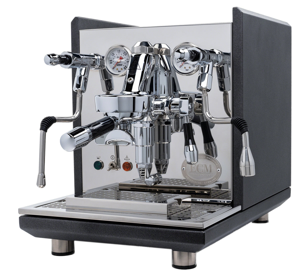 ECM SYNCHRONIKA e61 Double Boiler PID 0.75/2L Espresso Coffee Machine - V3  - STAINLESS STEEL - EUREKA MIGNON XL Coffee Grinder - CHROME - Package - ESPRESSO  MACHINE COMPANY